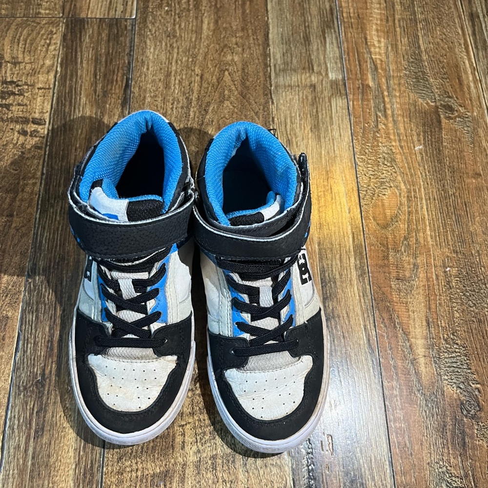 DC Kids Black and Blue Sneakers